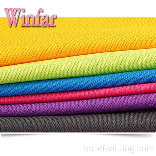 China Dry Fit Cool Dry Knit Tejido de pique de poliester Fabricantes